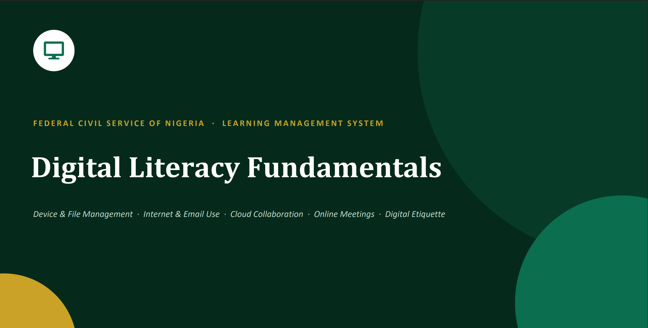 Digital Literacy Fundamentals