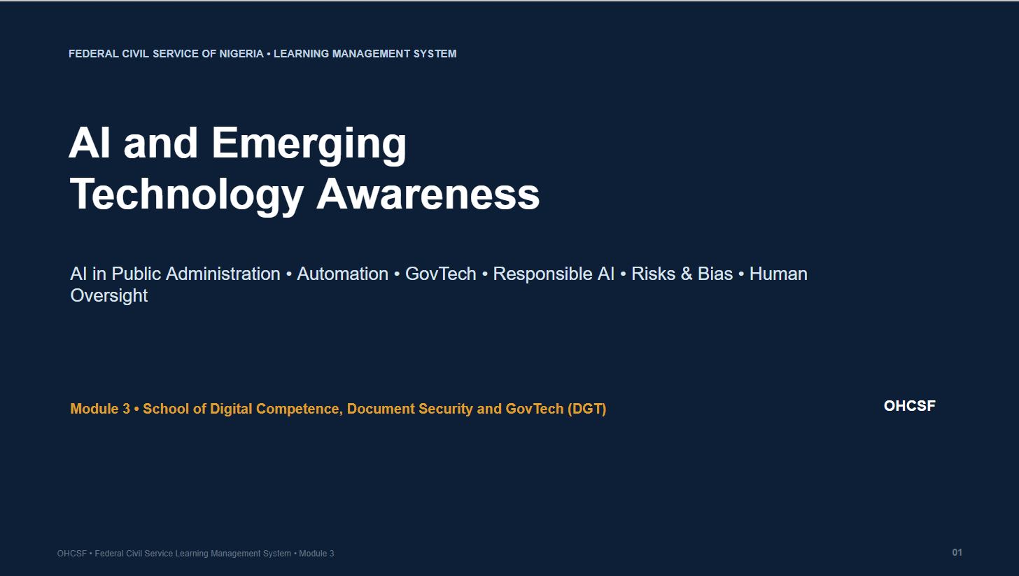 DGT 205 – AI and Emerging Technology Awareness